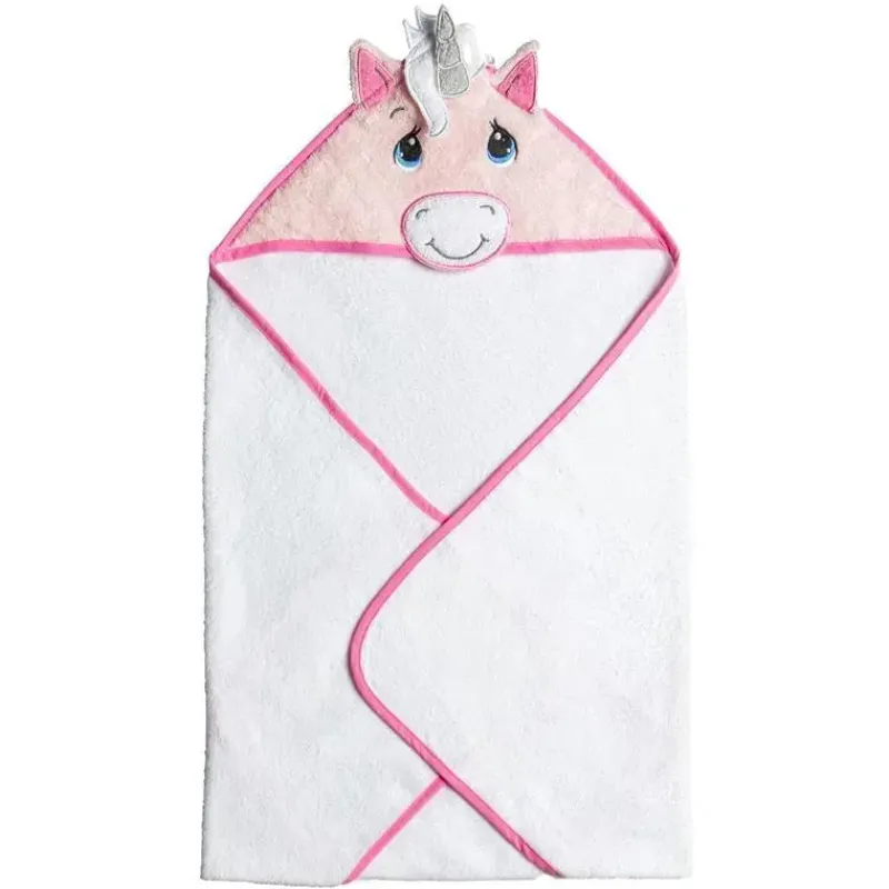 Rose Textiles Baby Bath Towels*- Animal Hooded Towel, Unicorn