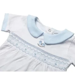 Rose Textiles Baby Sets*- Baby Boys Short Set, Blue Rocking Horse