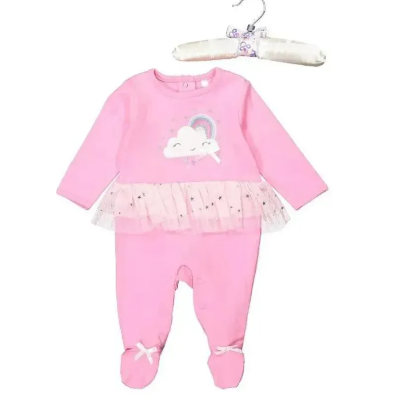 Rose Textiles Baby Sets*- Baby Girl Tutu Sleepsuit, Cloud