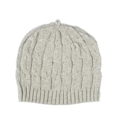 Rose Textiles Baby Hats*- Baby Grey Cable-Knit Beanie