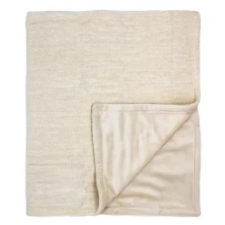 Rose Textiles Blankets & Quilts*- Baby Knit Mink Oatmeal Blanket