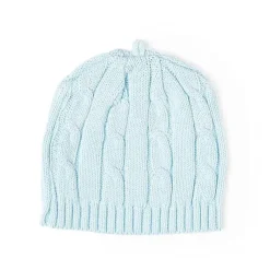 Rose Textiles Baby Hats*- Baby Mode Signature Blue Cable-Knit Beanie