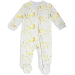 Rose Textiles Baby Sleepwear*- Baby Neutral Galaxy Printed Sleeper, Grey