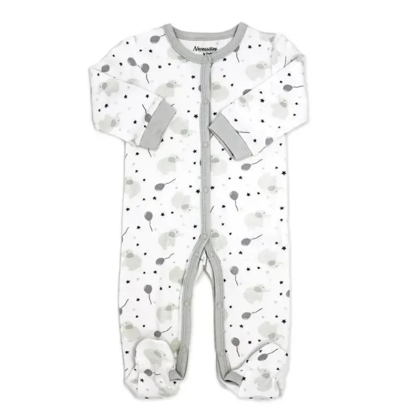 Rose Textiles Clothing Gift Set|Baby Sets*- Balloon Elephant 5 Piece Set, Grey