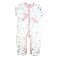 Rose Textiles Baby One-Pieces*- Balloon Elephant Interlock Coverall, Pink