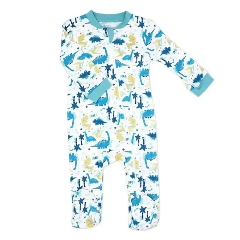 Rose Textiles Baby Sleepwear*- Boy Interlock Coverall, Dino