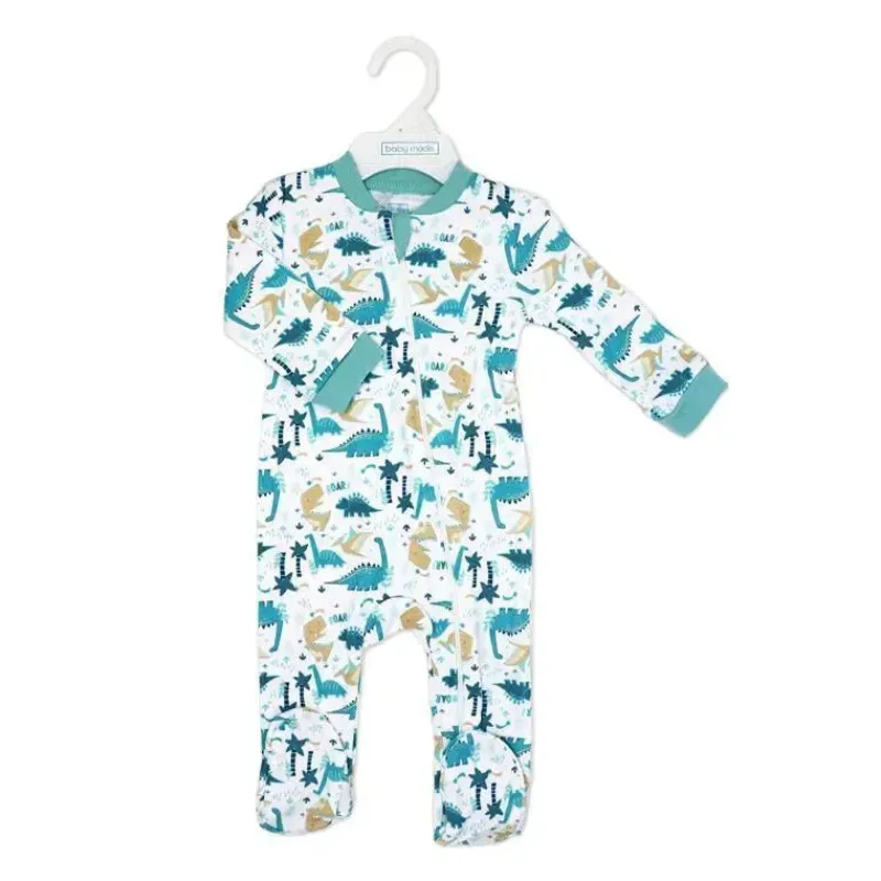 Rose Textiles Baby Sleepwear*- Boy Interlock Coverall, Dino