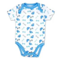 Rose Textiles Clothing Gift Set|Baby Sleepwear*- Boy's 3 Pack Bodysuit Set, Gentleman