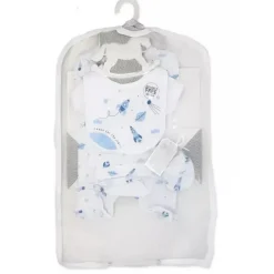 Rose Textiles Clothing Gift Set|Baby Sets*- Boys 5 Piece Mesh Bag Set, Rocket