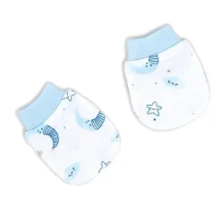 Rose Textiles Clothing Gift Set|Baby Sets*- Boys 5 Piece Mesh Bag Set, Moon
