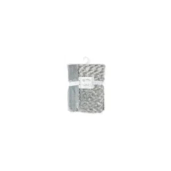 Rose Textiles Blankets & Quilts*- Curly Plush Baby Blanket, Grey