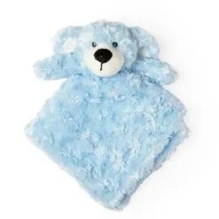 Rose Textiles Lovies, Security Blankets & Blankies*- Dog Curly Plush Security Blanket, Blue