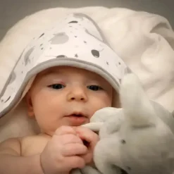 Rose Textiles Baby Bath Towels*- Elephant Hooded Towel, Pink