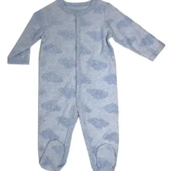 Rose Textiles Baby Sleepwear*- Embossed Interlock Sleeper, Blue