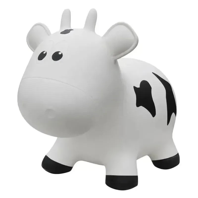 Rose Textiles Ride-On Toys*- Farm Hopper , White Cow