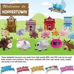 Rose Textiles Ride-On Toys*- Farm Hopper , White Cow
