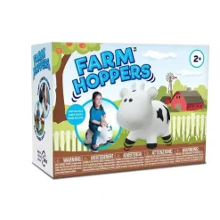Rose Textiles Ride-On Toys*- Farm Hopper , White Cow