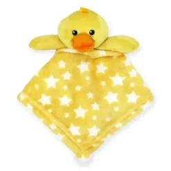 Rose Textiles Lovies, Security Blankets & Blankies*- Nunu With Ring Rattle, Yellow Duck