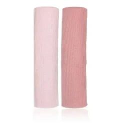 Rose Textiles Swaddles & Wearable Blankets*- 2-Pack Rib Knit Baby Wrap Swaddles, Pink