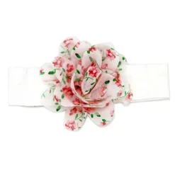 Rose Textiles Baby Hair Accessories*- 3 Pc Socks And Bowties Set, Pink Flowers