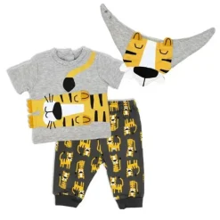 Rose Textiles Baby Sets*- 3Pk Baby Boy Short Set, Tiger