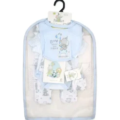 Rose Textiles Baby Sets*- 6Pk Baby Boy Gift Set, Flump The Elephant Blue