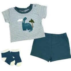 Rose Textiles Baby Sets*- 3Pk Baby Boys Short Set, Dinosaur