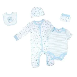 Rose Textiles Baby Sets*- 5Pk Baby Boy Star Mesh Bag Set