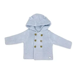 Rose Textiles Baby Sets*- 2Pk Baby Boys Hooded Knit Set, Baby Blue