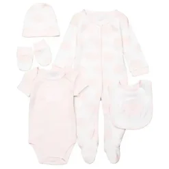Rose Textiles Baby Sets*- 5Pk Baby Girl Pink Elephant Set