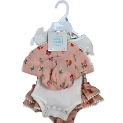 Rose Textiles Baby Sets*- 3Pk Baby Girls Skort Set, Happiest With You Pink