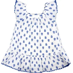 Rose Textiles Baby Sets*- 2Pk Baby Girls Dress Set, Blue Floral
