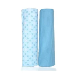 Rose Textiles Swaddles & Wearable Blankets*- 2Pk Blue Star Knit Swaddle