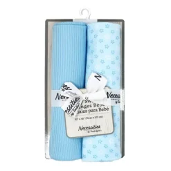Rose Textiles Swaddles & Wearable Blankets*- 2Pk Blue Star Knit Swaddle