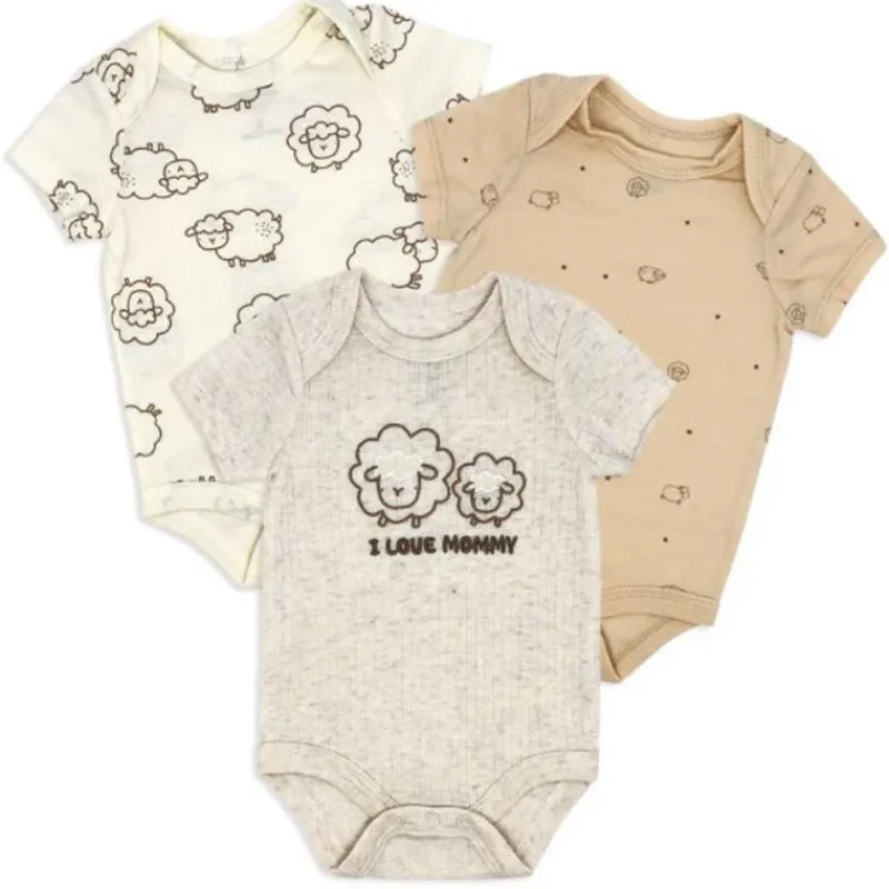 Rose Textiles Baby Sets*- 3Pk Neutral Bodysuit Set I Love Mommy