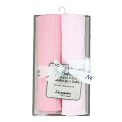 Rose Textiles Swaddles & Wearable Blankets*- 2Pk Pink Floral Knit Swaddles