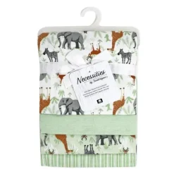 Rose Textiles Blankets & Quilts*- 4Pk Receiving Blanket, Sage Safari
