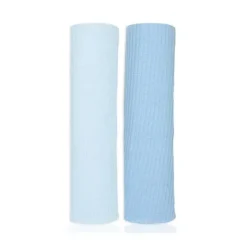 Rose Textiles Swaddles & Wearable Blankets*- 2Pk Rib Blue Knit Swaddles