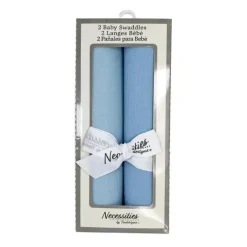 Rose Textiles Swaddles & Wearable Blankets*- 2Pk Rib Blue Knit Swaddles