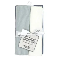 Rose Textiles Swaddles & Wearable Blankets*- 2Pk Swaddles, Grey/Tan
