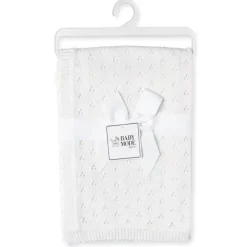 Rose Textiles Blankets & Quilts*- Pointelle Knit Blanket