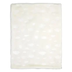 Rose Textiles Blankets & Quilts*- Pressed Plush Blanket, Tan Sky