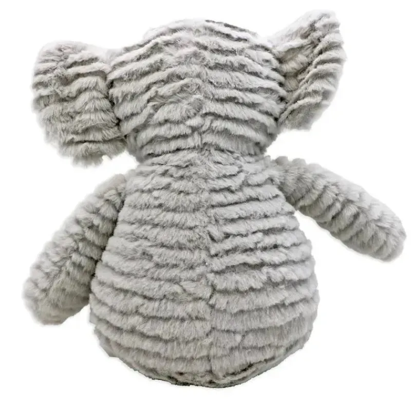 Rose Textiles Plush & Stuffed Animals*- Ridged Plush Toy, Grey Elephant