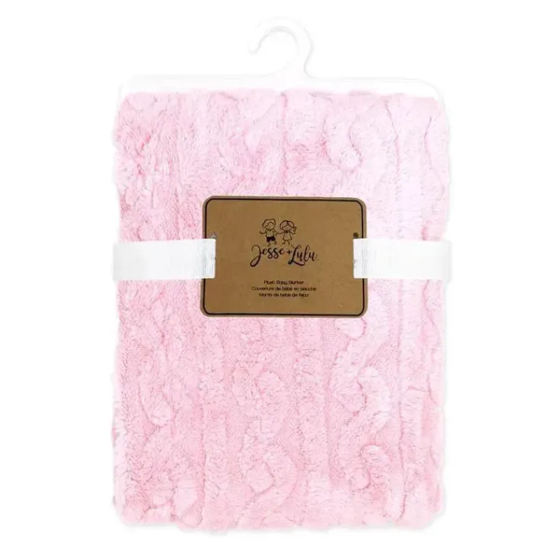 Rose Textiles Blankets & Quilts*- Sculpted Sherpa, Pink