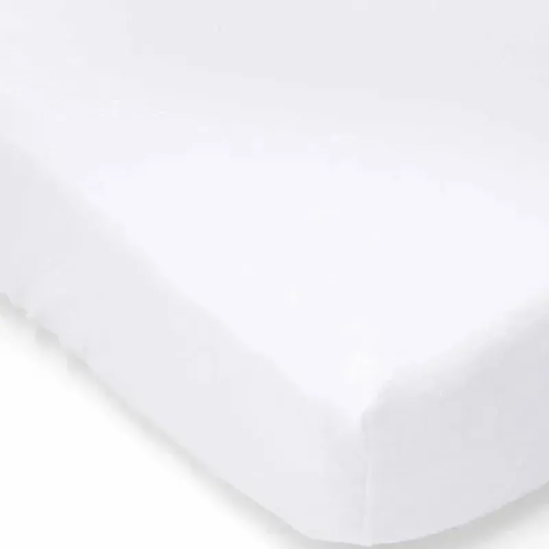 Rose Textiles Crib & Bed Sheets*- Solid Flannel Crib Sheet, White