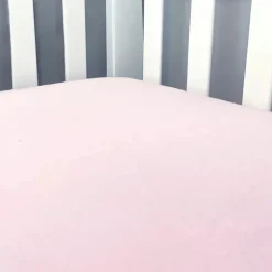 Rose Textiles Crib & Bed Sheets*- Solid Flannel Crib Sheet, Pink