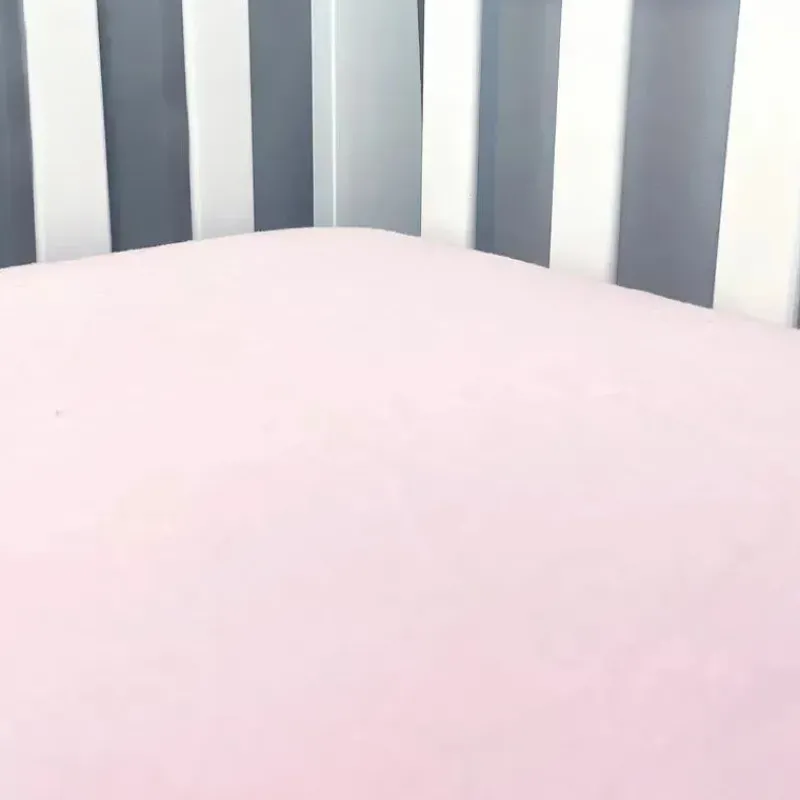 Rose Textiles Crib & Bed Sheets*- Solid Flannel Crib Sheet, Pink