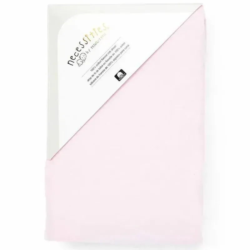 Rose Textiles Crib & Bed Sheets*- Solid Flannel Crib Sheet, Pink