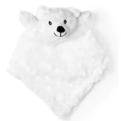 Rose Textiles Lovies, Security Blankets & Blankies*Baby Bear Curly Plush Security Blanket White