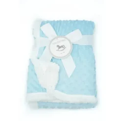 Rose Textiles Blankets & Quilts*Popcorn Sherpa Blanket - Grey